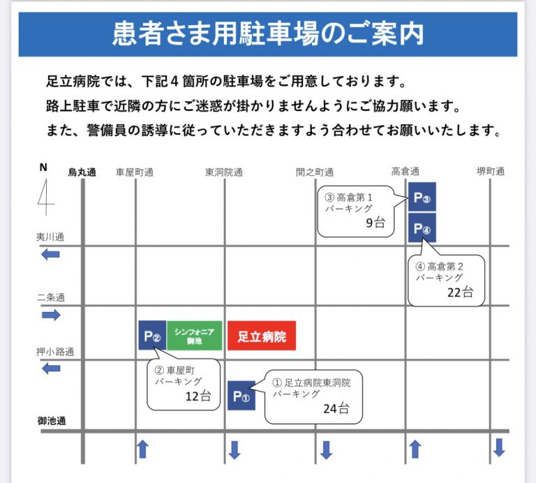 『足立病院東洞院パーキング』がオープンしました